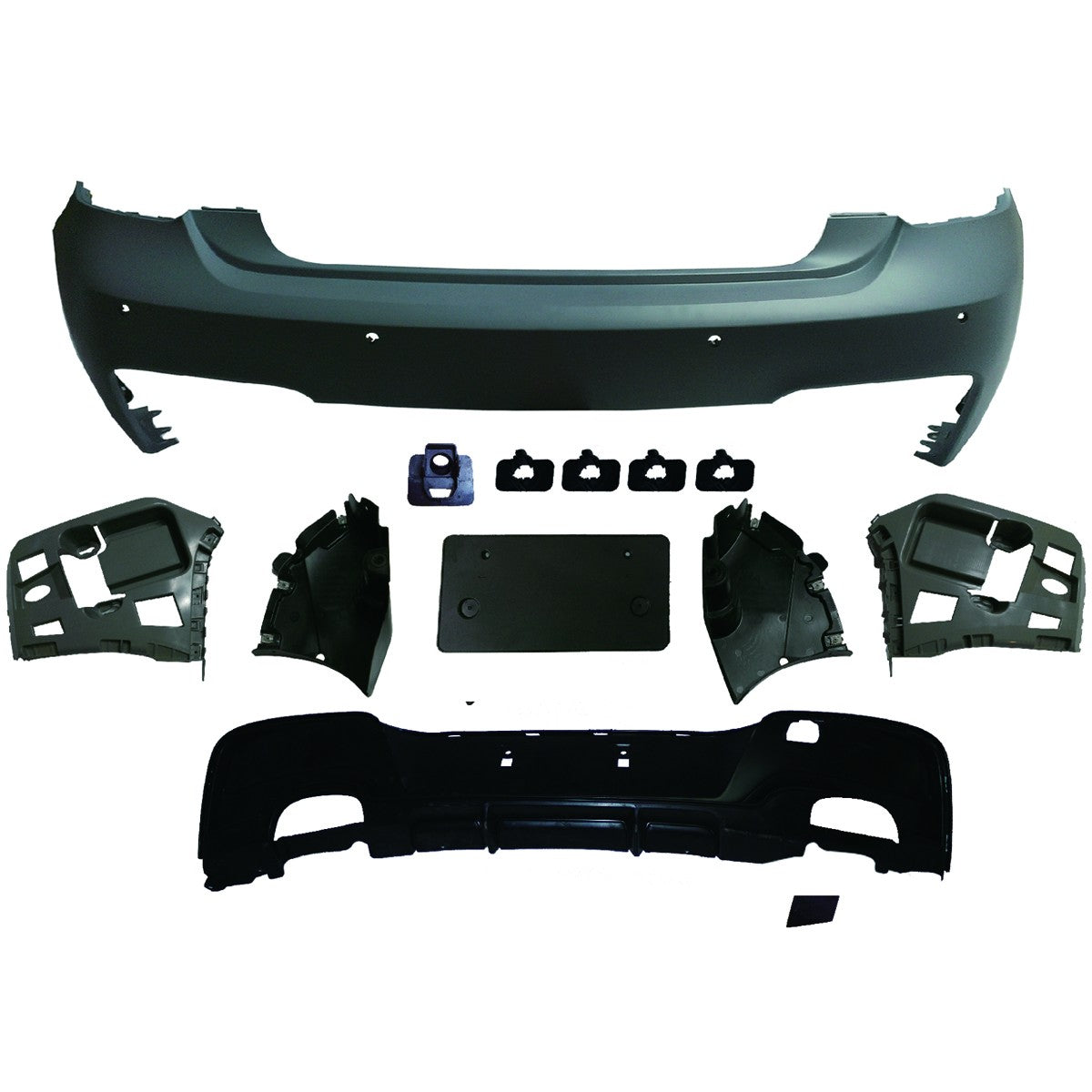 Heckstoßstange PDC Diffusor passend für BMW 1er F20 F21 2011-2015