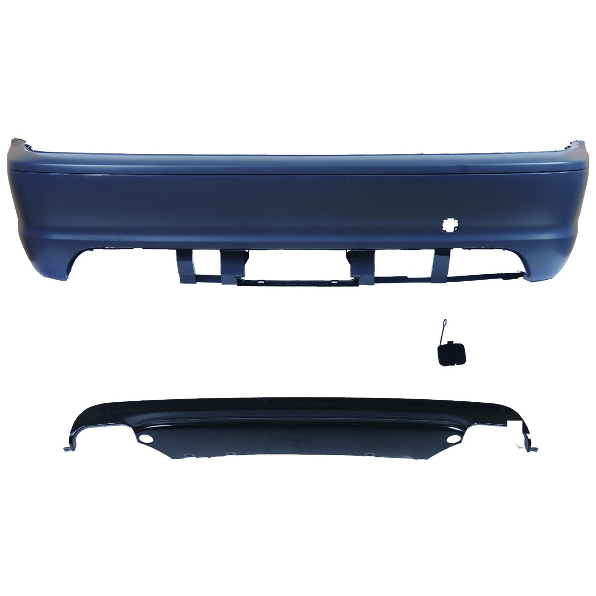 Sport Heckstoßstange mit Diffusor passend für BMW 3er E46 Coupé/Convertible 1999-2006