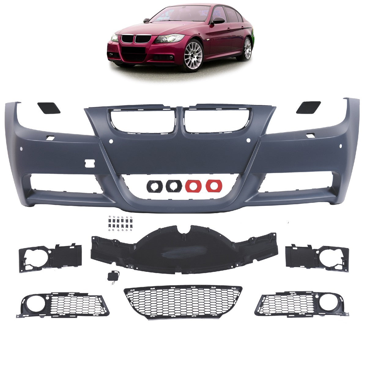 Frontstoßstange Sport PDC SRA passend für BMW 3er E90 E91 2005-2008