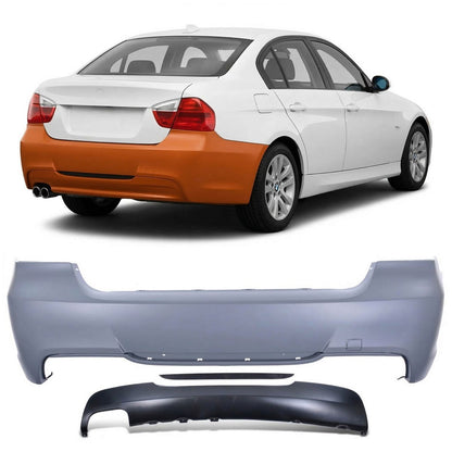 Heckstoßstange mit Diffusor passend für BMW 3er (E90) Limousine 2005-2011