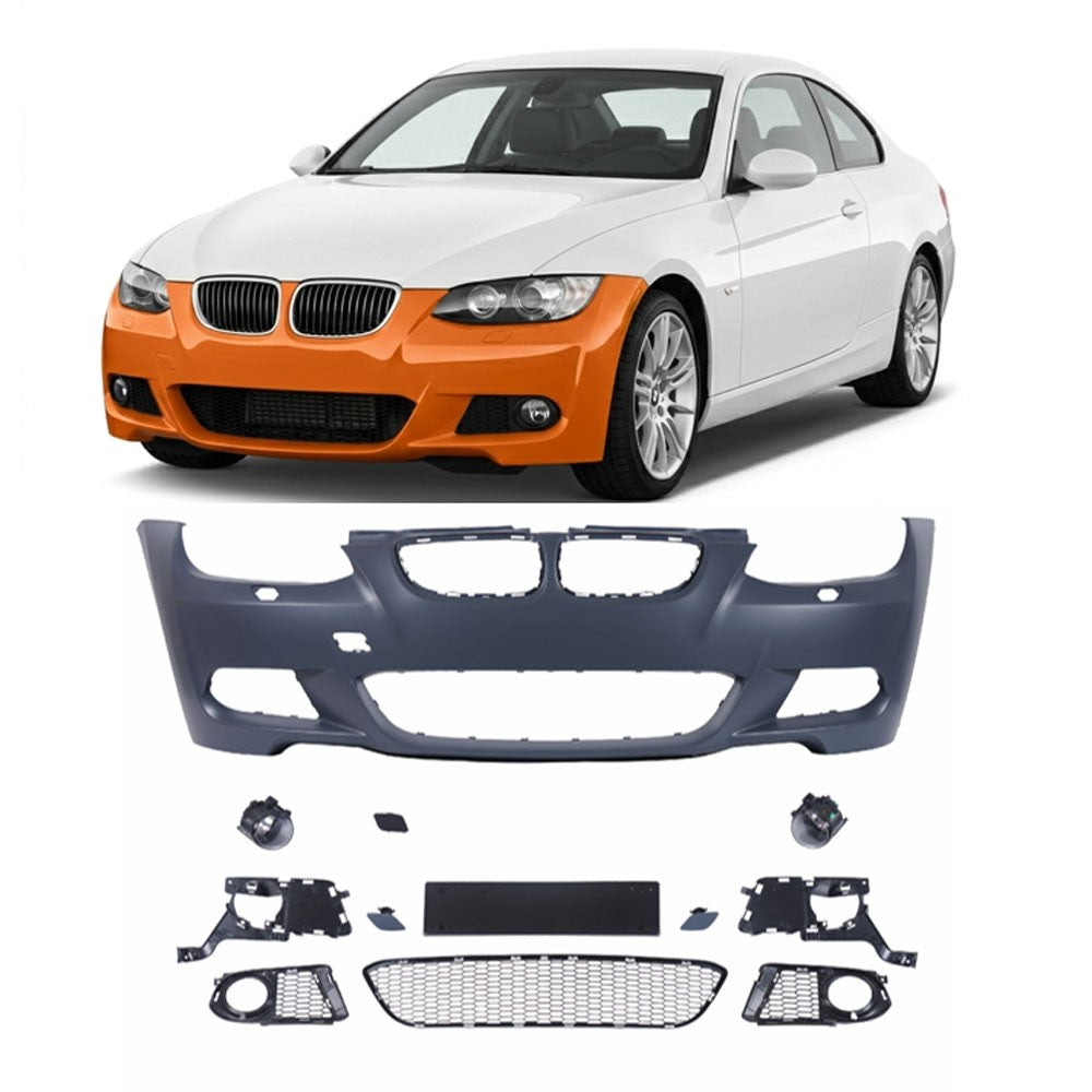 Sport Frontstoßstange mit SRA & Nebelscheinwerfern passend für BMW 3er E92 E93 06-10