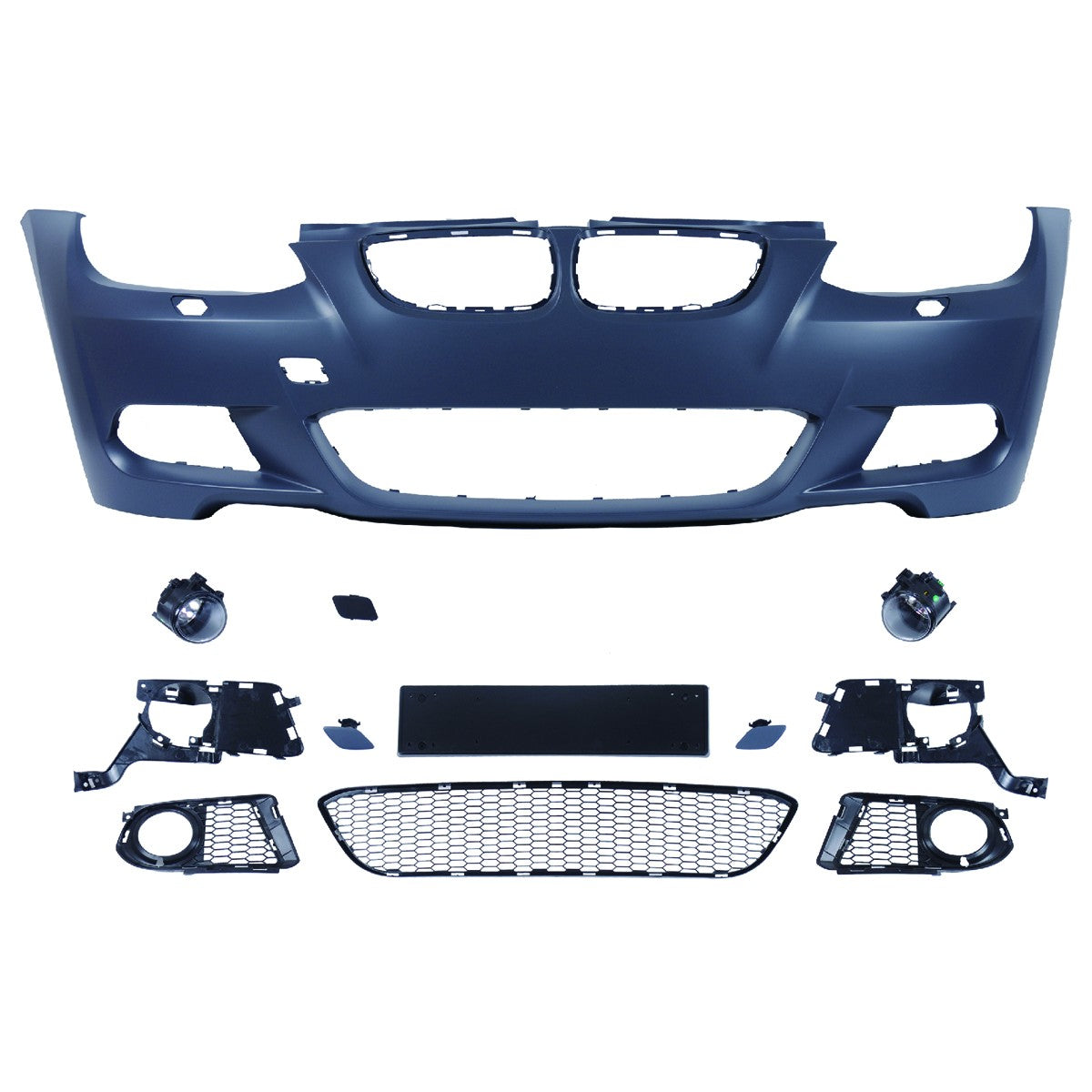 Sport Frontstoßstange mit SRA & Nebelscheinwerfern passend für BMW 3er E92 E93 06-10