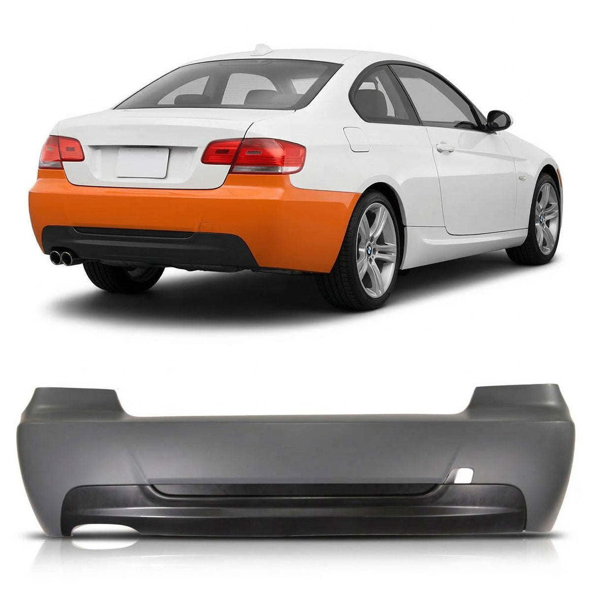 Heckstoßstange mit Diffusor passend für BMW 3er E92 E93 2006-2013