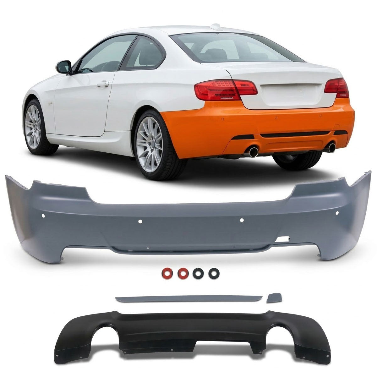 Heckstoßstange 335 passend für BMW 3er E92 E93 2006-2013