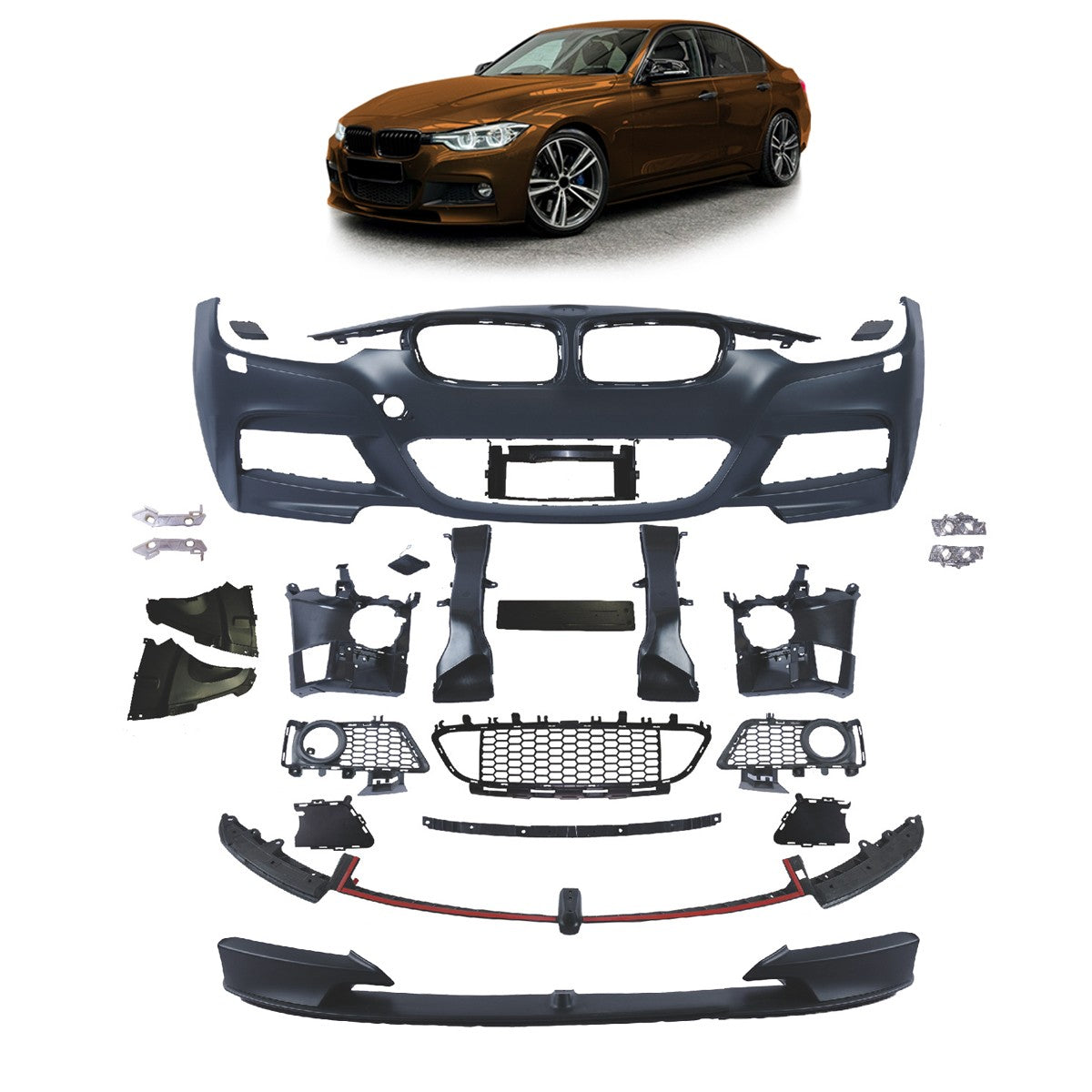 Sportfrontstoßstange mit PDC passend für BMW 3er F30 F31 2011-2015