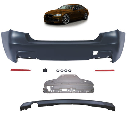 Sportheckstoßstange mit Diffusor passend für BMW 3er (F30) Limousine 2011-2018