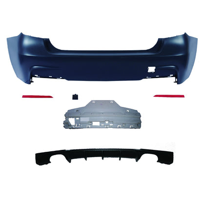Heckstoßstange Sport mit Diffusor passend für BMW 3 (F30) Limousine 2011-2018