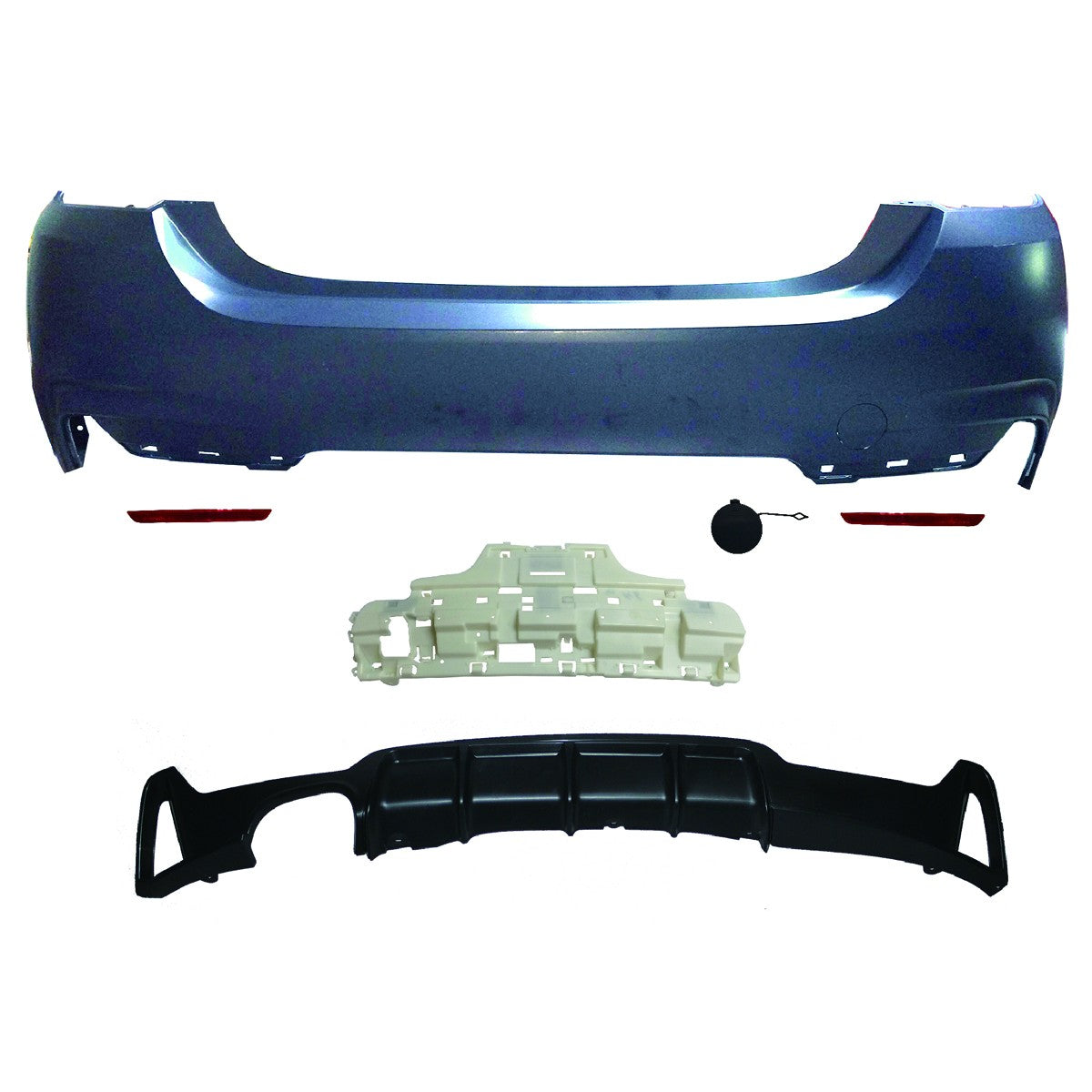Sportheckstoßstange mit Diffusor passend für BMW 4er F32 F33 2013-2020