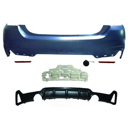 Sport-Heckstoßstange mit Diffusor passend für BMW 4er F32 F33 2013-2020