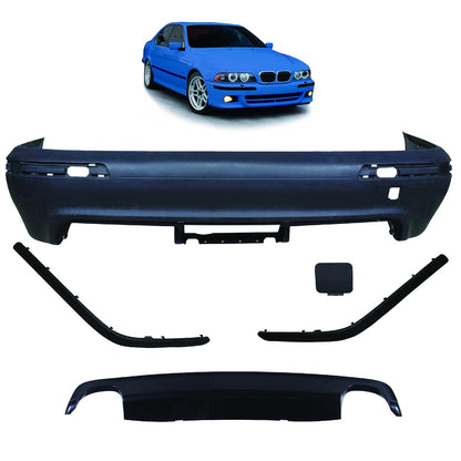 Sport Heckstoßstange mit Diffusor passend für BMW 5er (E39) Limousine 1995-2003