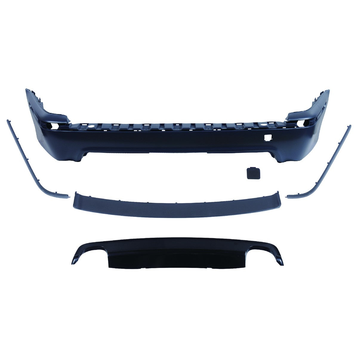 Sport-Heckstoßstange mit Diffusor passend für BMW 5er E39 Touring 1995-2003