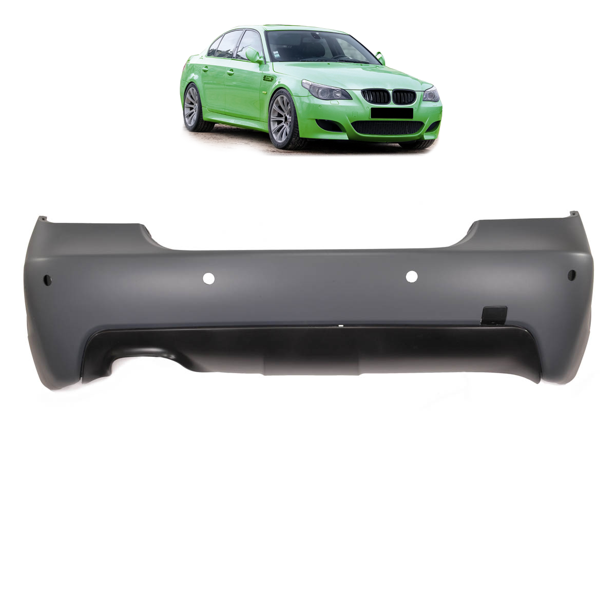 Heckstoßstange PDC & Diffusor passend für BMW 5er E60 Limousine 2003-2007