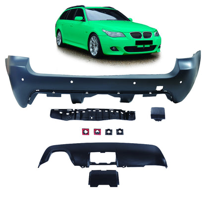Sport-Heckstoßstange mit Diffusor & PDC passend für BMW 5er E61 2007-2010