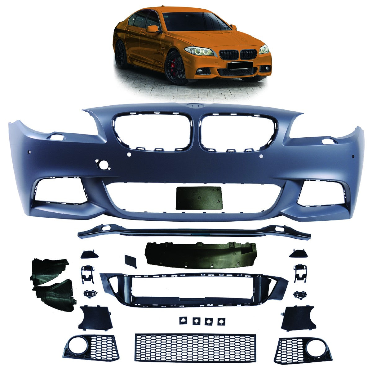 Sport Frontstoßstange mit PDC SRA passend für BMW 5er F10 F11 2010-2013