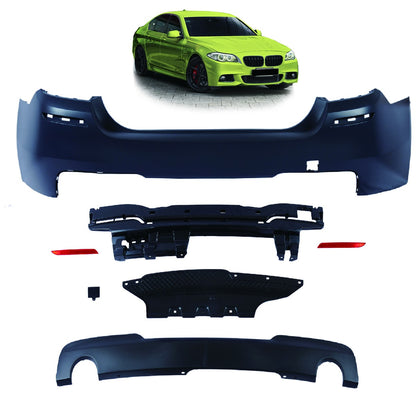 Heckstoßstange Sport mit Diffusor passend für BMW 5er (F10) Limousine 2010-2017
