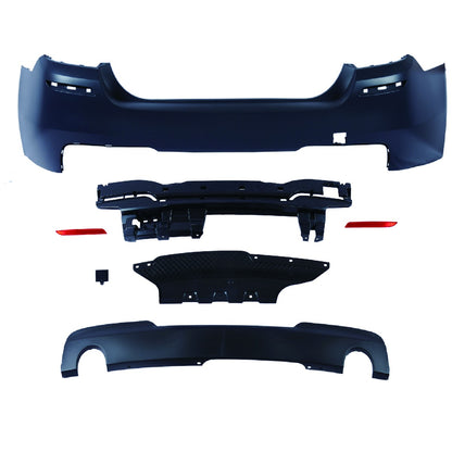 Heckstoßstange Sport mit Diffusor passend für BMW 5er (F10) Limousine 2010-2017