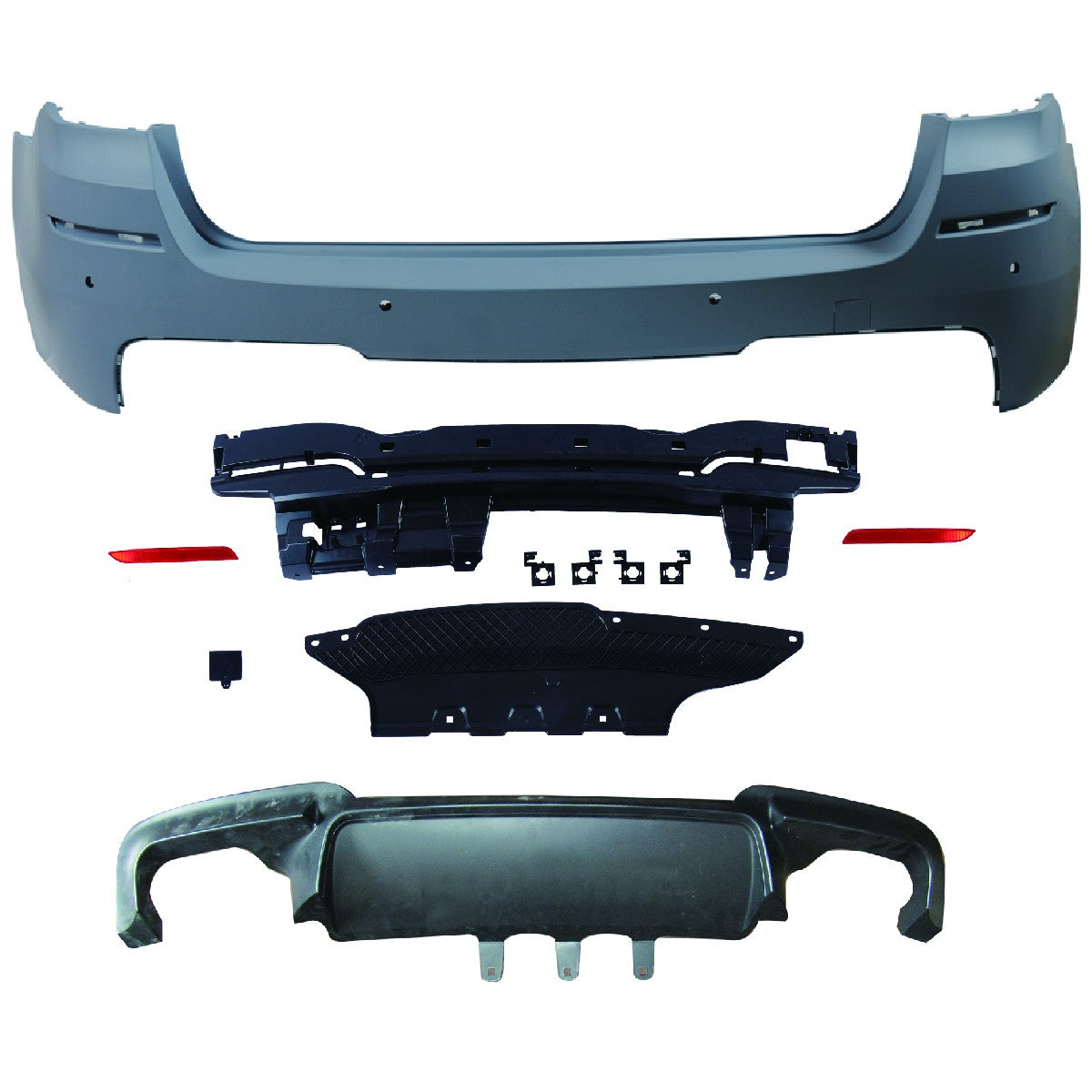 Heckstoßstange mit PDC Diffusor passend für BMW 5er F11 Touring 2010-2017