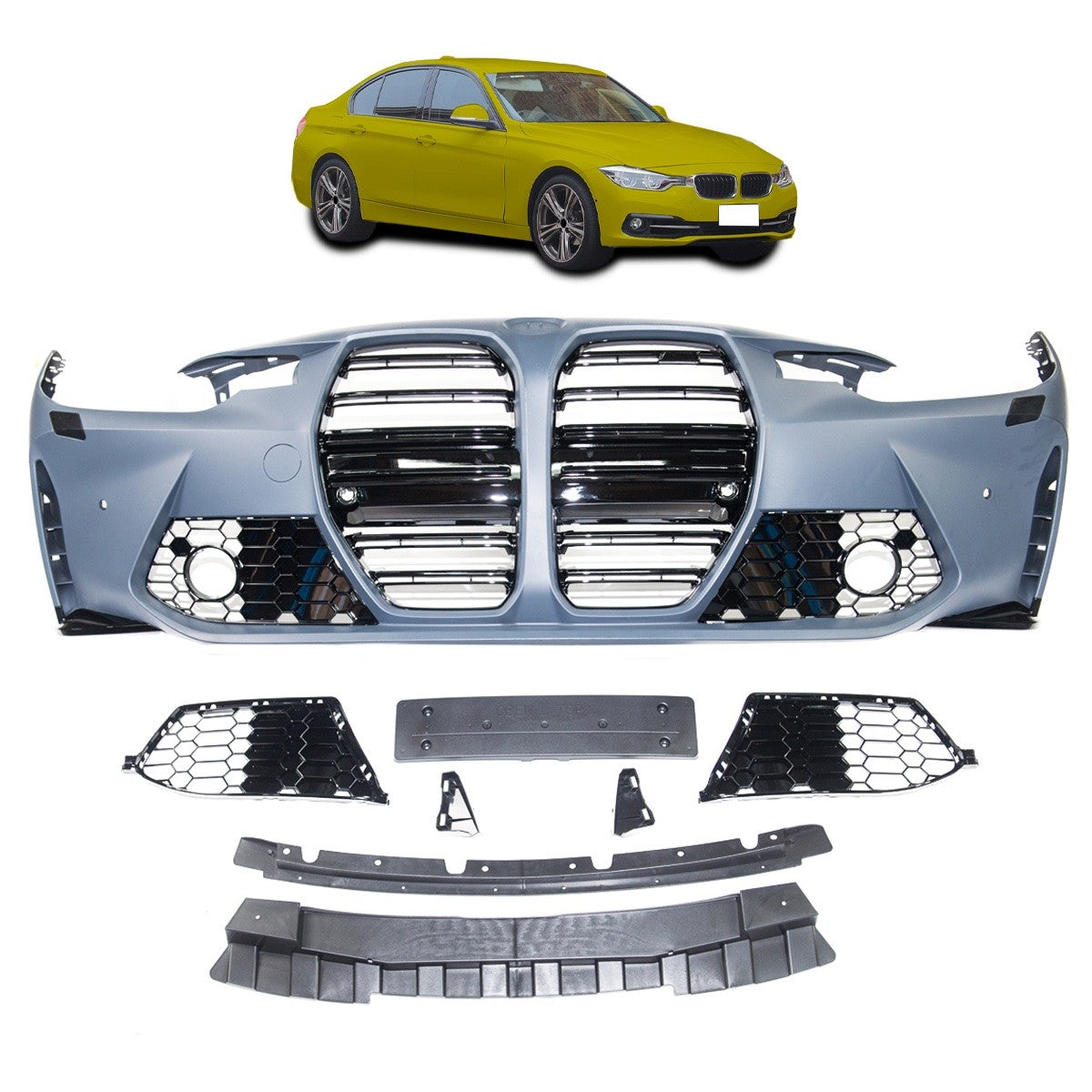 Frontstoßstange mit PDC-Löchern passend für BMW 3er (F30 F31) 2011-2018