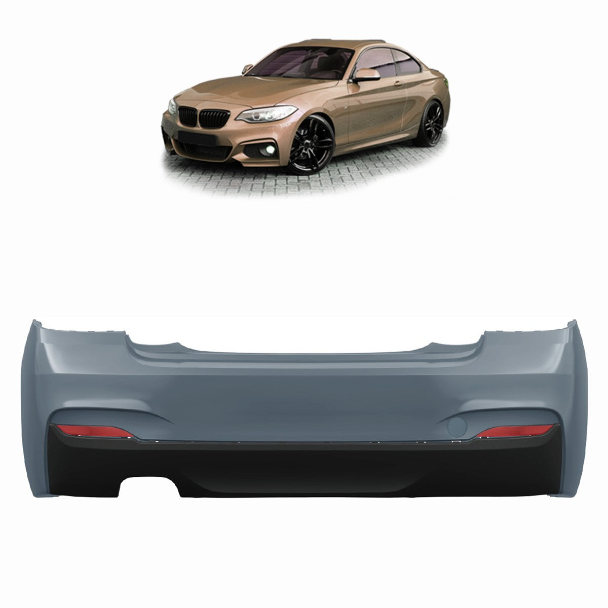 Heckstoßstange PDC Diffusor passend für BMW 2er F22 F23 2013-2021