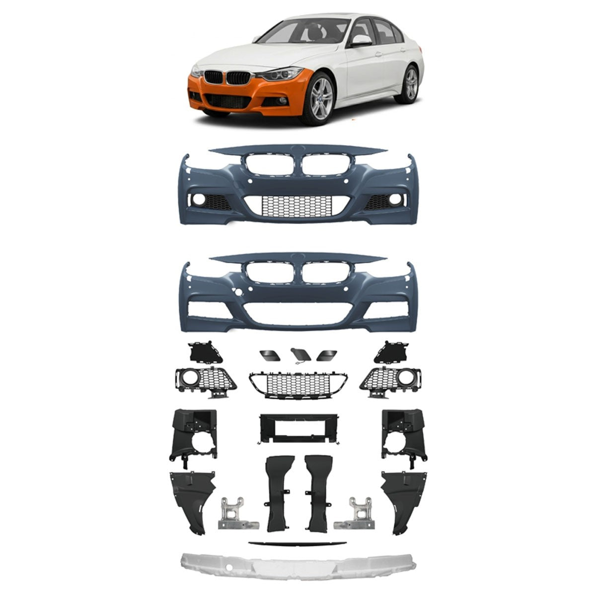 Frontstoßstange passend für BMW 3er F30 F31 2012-2018