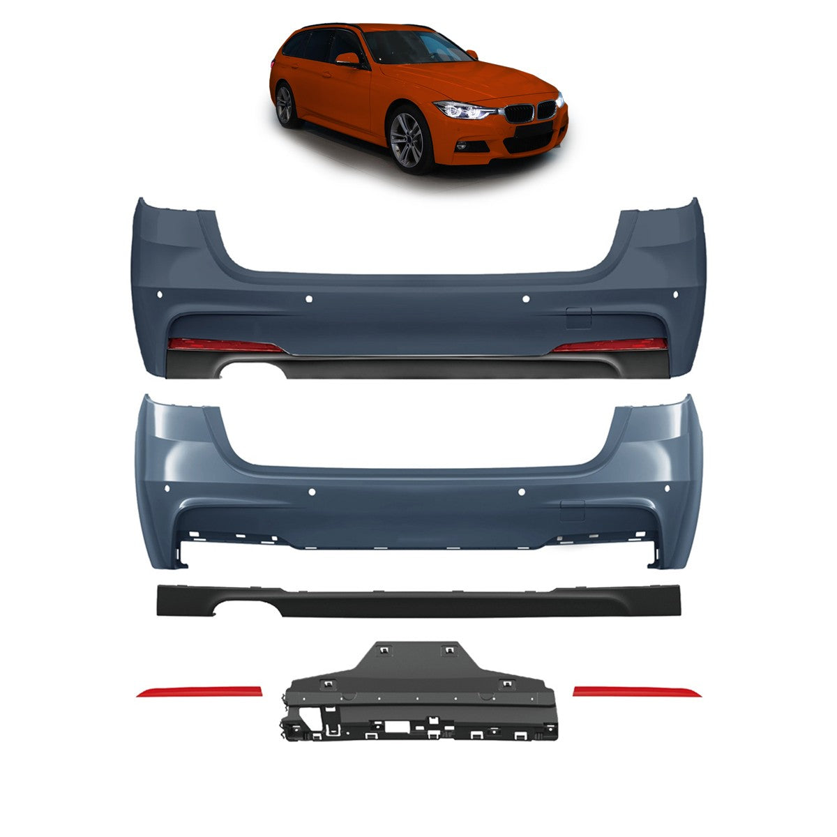 Heckstoßstange mit PDC passend für BMW 3er F31 Touring 2012-2018