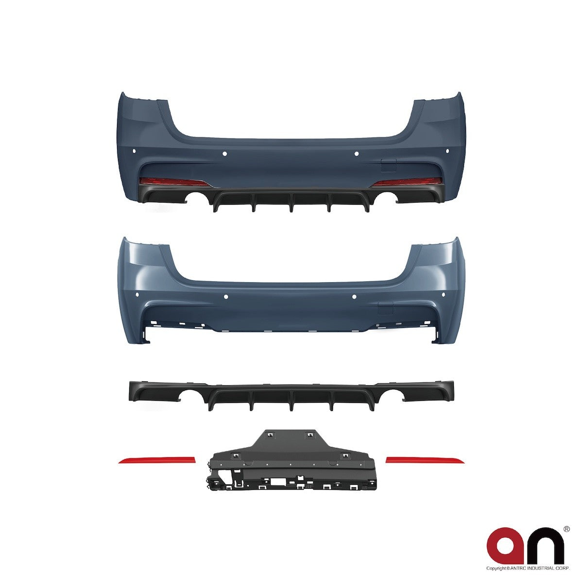 Heckstoßstange PDC Diffusor passend für BMW 3er F31 Touring 2012-2018