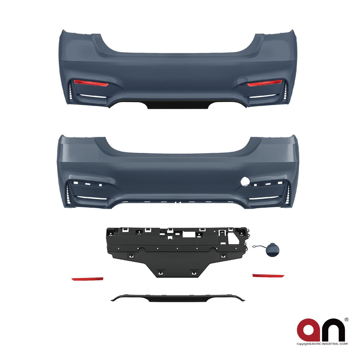 Heckstoßstange mit Diffusor passend für BMW 4er F32 F33 2013-2020