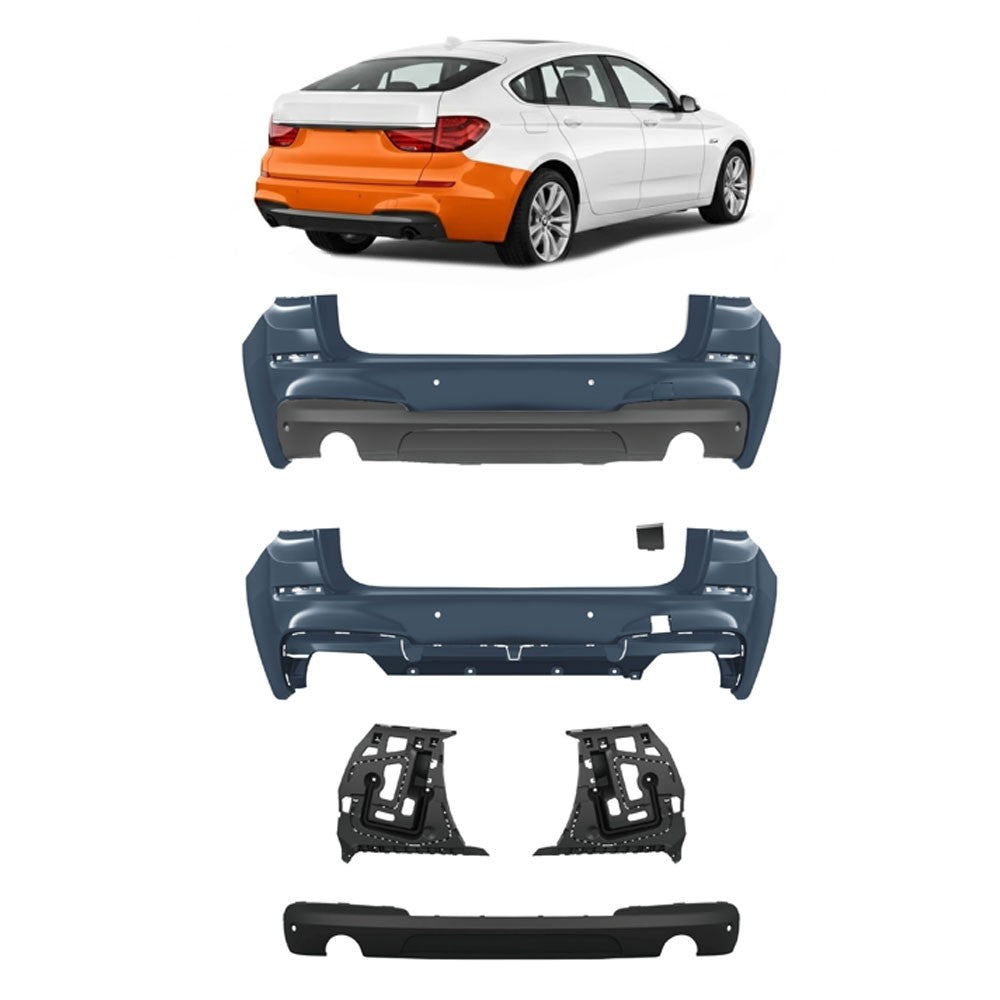 Sport Heckstoßstange mit Diffusor passend für BMW 5 (F07) Gran Turismo 2009-2013