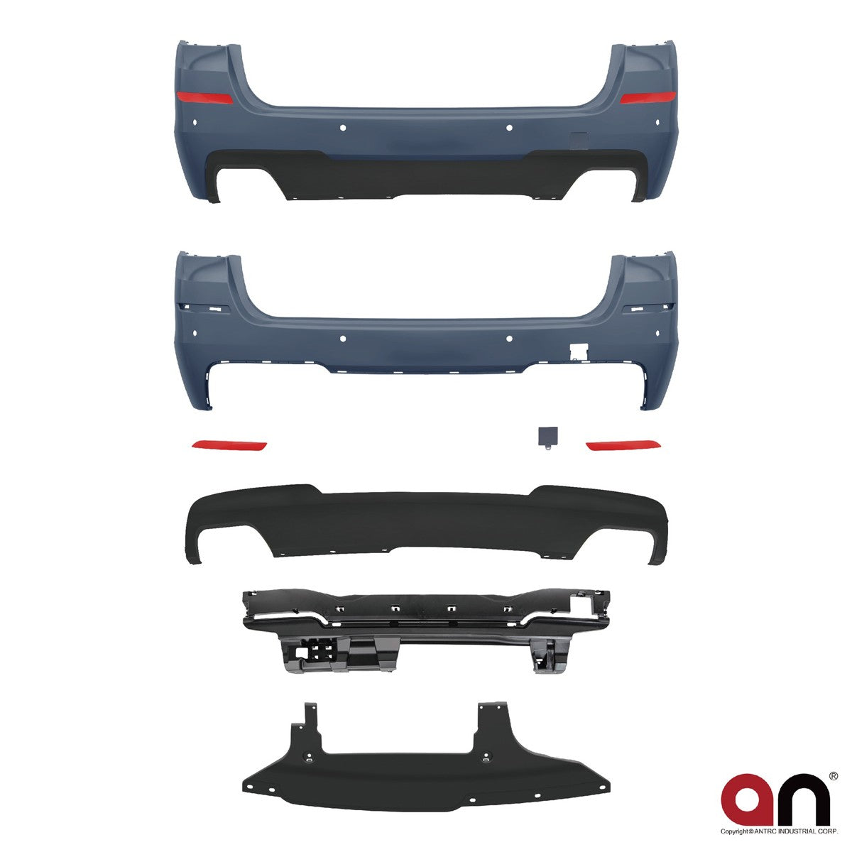 Heckstoßstange PDC Diffusor passend für BMW 5er F11 Touring 2010-2017