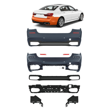 Heckstoßstange mit Diffusor und PDC passend für BMW 7er (G11 G12) 2016-2020