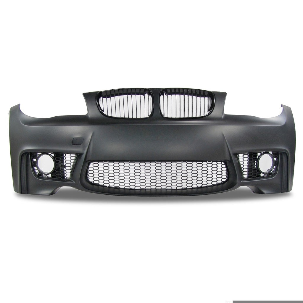 Sport Stoßstange vorne M1-Stil mit Grill für BMW 1 E81/E87/E88/E82 2004-2013 Grau