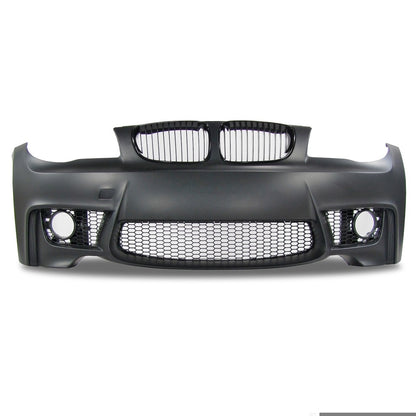 Sport Stoßstange vorne M1-Stil mit Grill für BMW 1 E81/E87/E88/E82 2004-2013 Grau