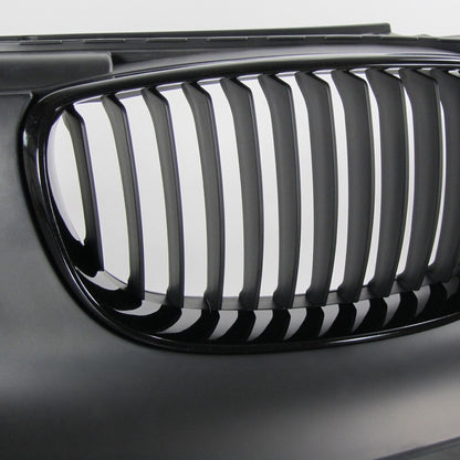 Sport Stoßstange vorne M1-Stil mit Grill für BMW 1 E81/E87/E88/E82 2004-2013 Grau