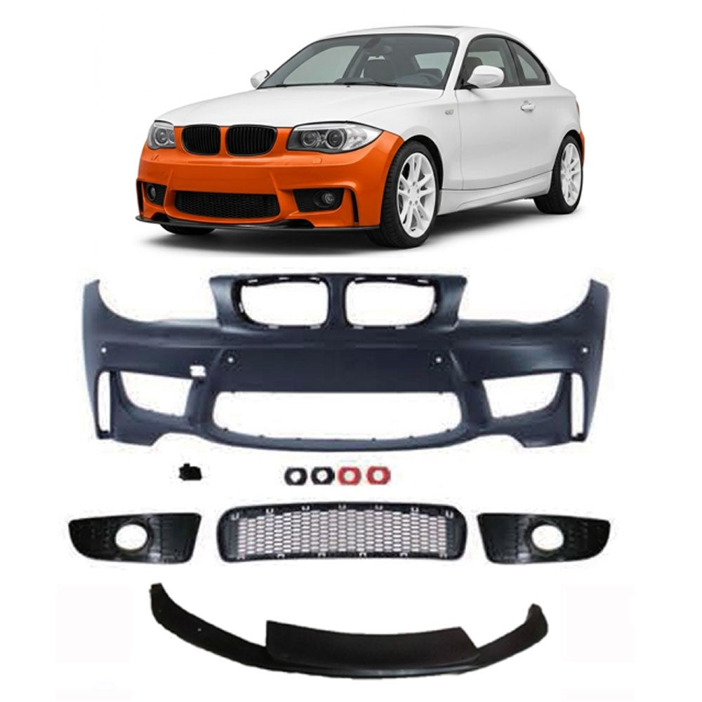 Sport Frontstoßstange mit Spoiler passend für BMW 1er (E81-E88) 2004-2011