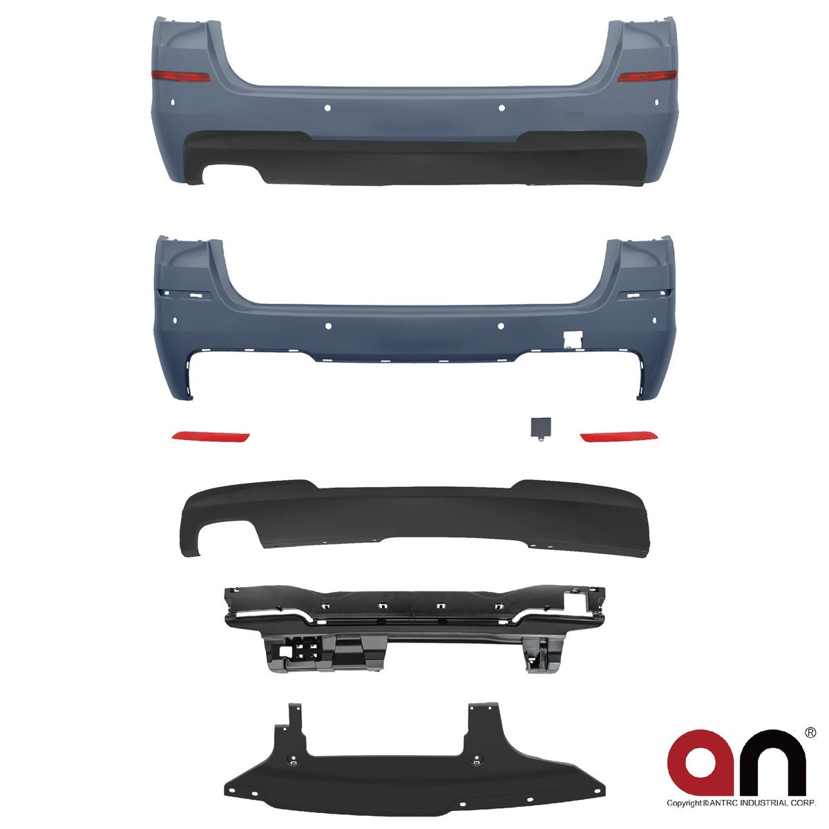 Heckstoßstange mit PDC Diffusor passend für BMW 5er F11 2010-2017