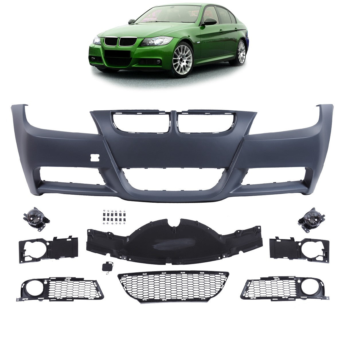 Frontstoßstange Nebelscheinwerfer passend für BMW 3er E90 E91 2005-2008