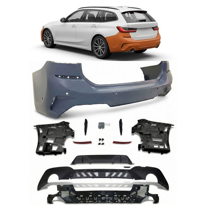 Heckstoßstange mit PDC Diffusor passend für BMW 3er G21 Touring 2019-2022
