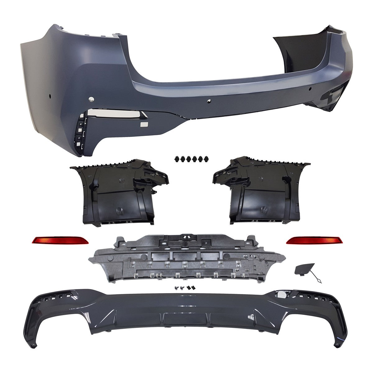 Heckstoßstange mit PDC Diffusor passend für BMW 5er G31 Touring 2020-2023
