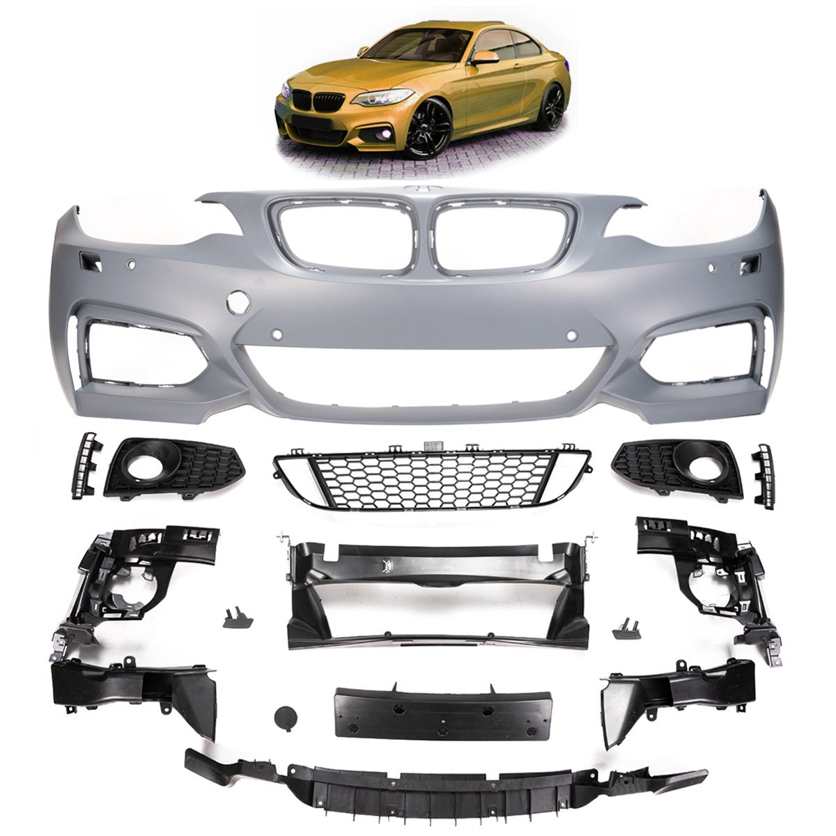 Frontstoßstange passend für BMW 2er F22 F23 Coupé Cabrio 2014-2021