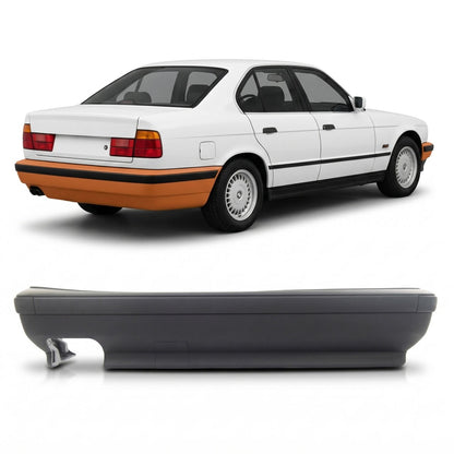 Heckstoßstange grundiert passend für BMW 5er E34 Limousine 1987-1997