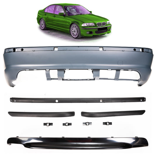 Sport Heckstoßstange mit Diffusor passend für BMW 3 (E46) Limousine 1998-2005
