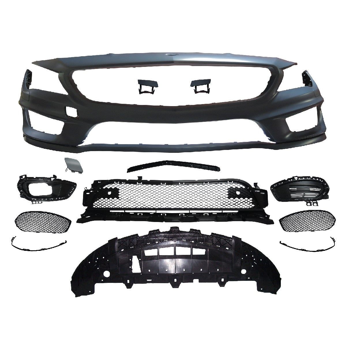 Sport Frontstoßstange mit SRA passend für Mercedes CLA C117 X117 2013-2016