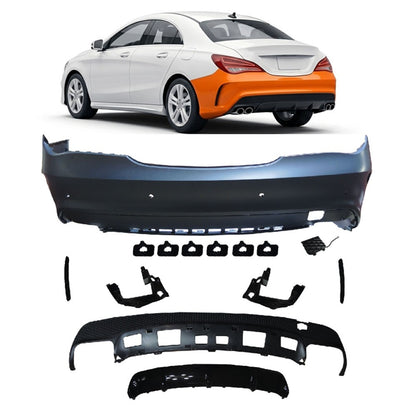 Heckstoßstange mit Diffusor passend für Mercedes CLA C117 Coupé 2013-2016