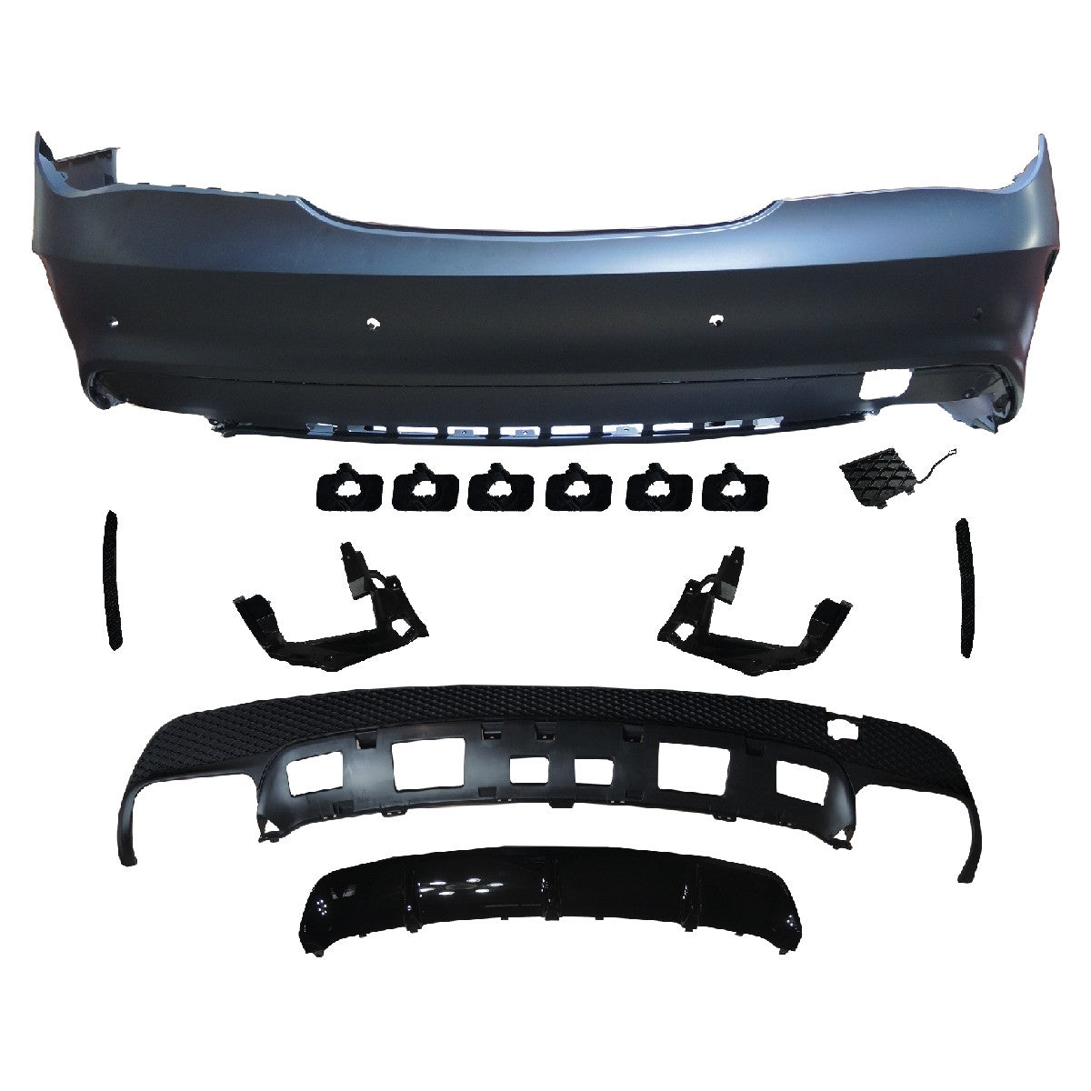 Heckstoßstange mit Diffusor passend für Mercedes CLA C117 Coupé 2013-2016