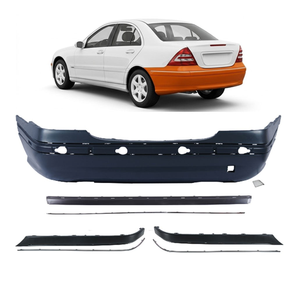 Heckstoßstange Sport passend für Mercedes C-Klasse W203 Limousine 2000-2007