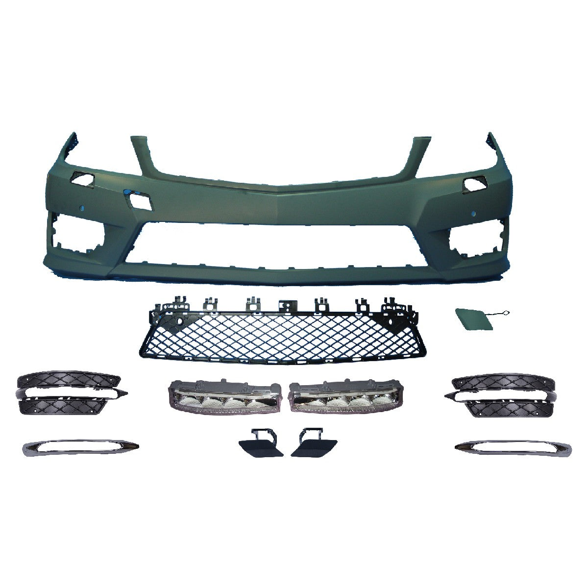 Frontstoßstange LED Tagfahrlicht PDC SRA passend für Mercedes C-Klasse W204 07-15