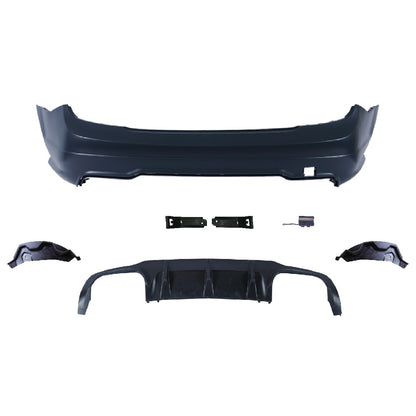 Heckstoßstange Sport & Diffusor passend für Mercedes C-Klasse W204 C204 2007-2015