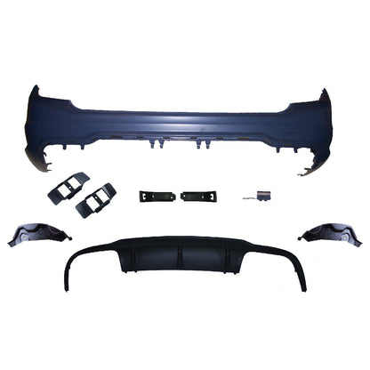 Heckstoßstange Sport mit Diffusor passend für Mercedes C-Klasse S204 2007-2015