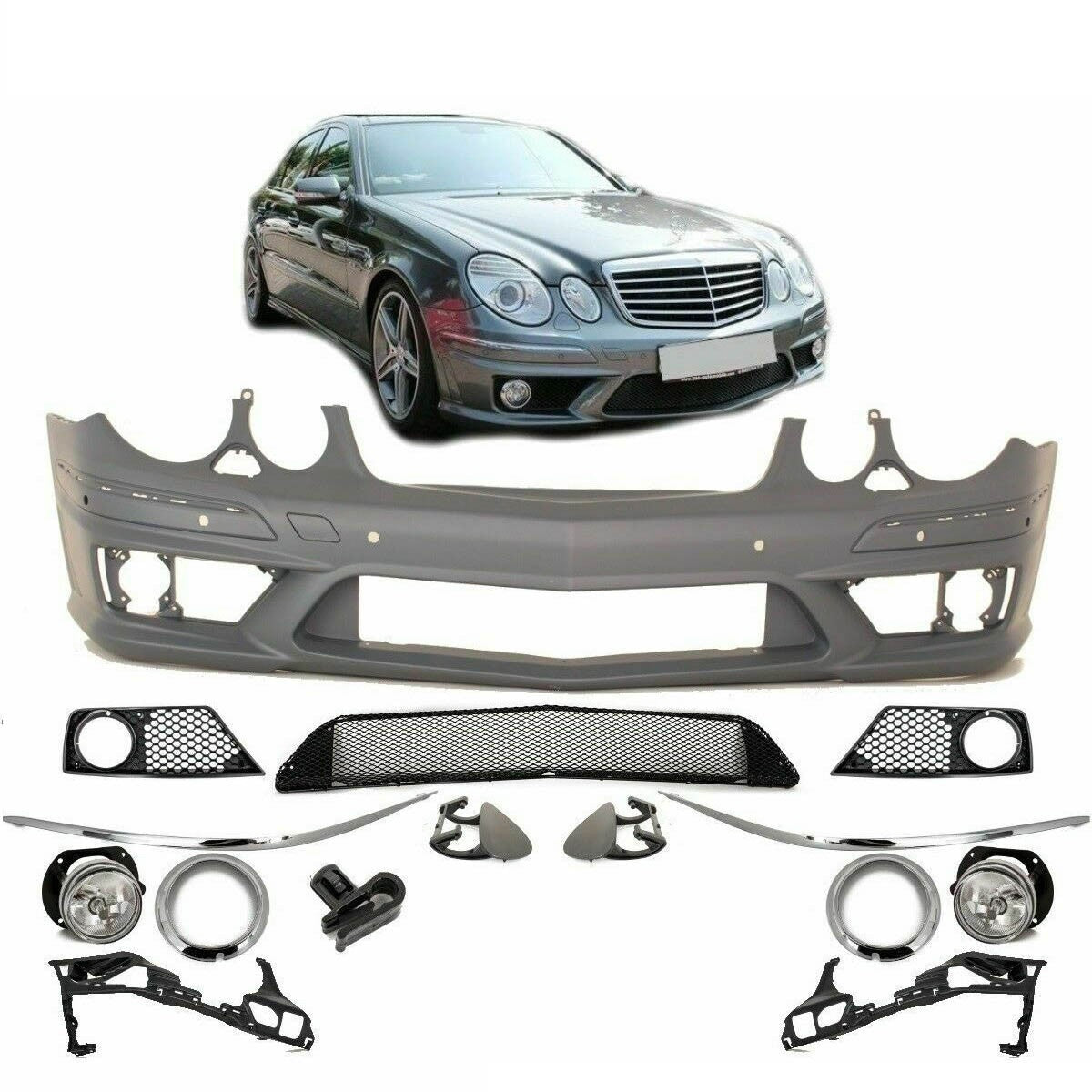 Frontstoßstange mit PDC SRA passend für Mercedes E-Klasse W211 S211 2006-2009
