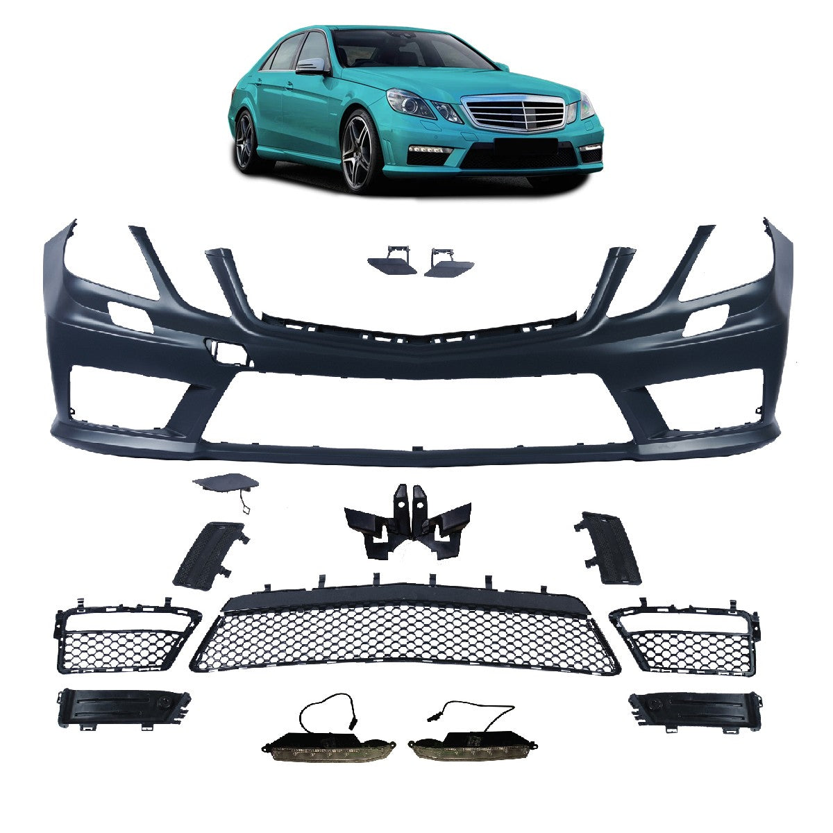 Frontstoßstange Sport LED Tagfahrlicht passend für Mercedes E-Klasse W212 S212 2009-2013